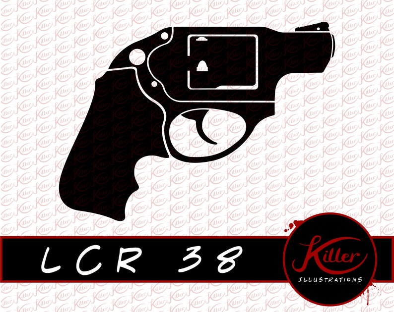 38 Special Gun Vector 38 Clip Art Firearm Cut File Etsy - 